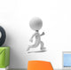 3D Small People-run Wall Decal
