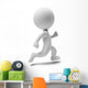 3D Small People-run Wall Decal