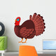 Turkey Vector Cartoon Character Wall Decal