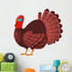 Turkey Vector Cartoon Character Wall Decal