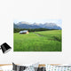 Pasture in the alps Wall Mural