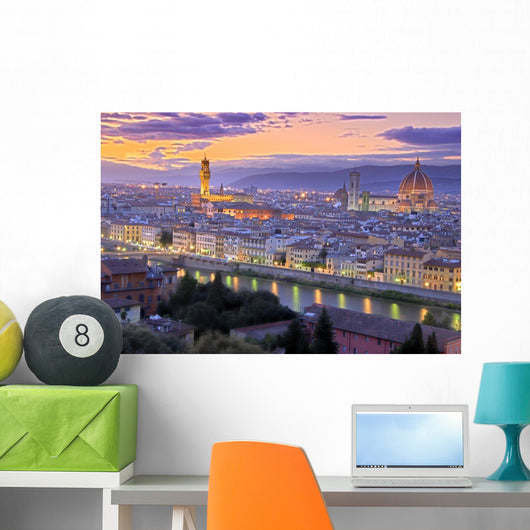 Sunset in Florence Wall Mural