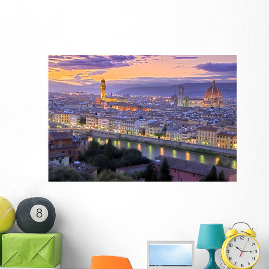 Sunset in Florence Wall Mural