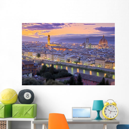 Sunset in Florence Wall Mural