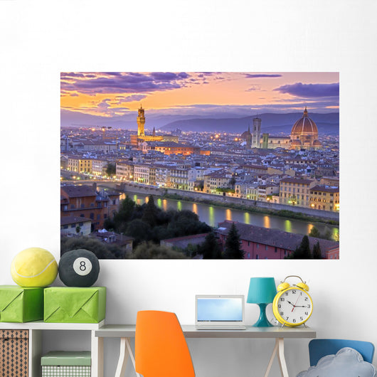 Sunset in Florence Wall Mural