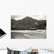 Hawaii, Kauai, Hanalei Bay And Pier At Sunset, Black And White Wall Mural