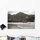 Hawaii, Kauai, Hanalei Bay And Pier At Sunset, Black And White Wall Mural