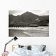 Hawaii, Kauai, Hanalei Bay And Pier At Sunset, Black And White Wall Mural
