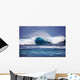 Hawaii, Oahu, Beautiful Wave Breaking Wall Mural
