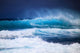 Hawaii, Oahu, Beautiful Wave Breaking Wall Mural