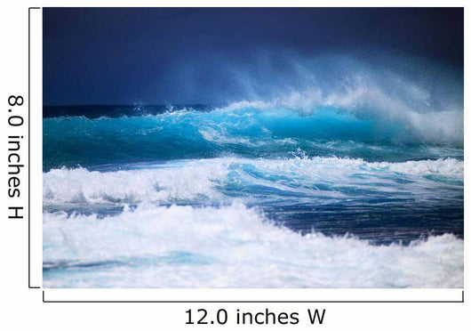 Hawaii, Oahu, Beautiful Wave Breaking Wall Mural