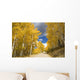 Road Winding Through Fall-Colored Aspens Wall Mural