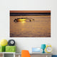 Hawaii, Outrigger Canoe In Ocean At Sunset, Dramatic Reflections Wall Mural