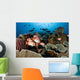 Indonesia, School Of Shoulderbar Soldierfish Wall Mural