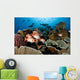 Indonesia, School Of Shoulderbar Soldierfish Wall Mural