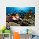 Indonesia, School Of Shoulderbar Soldierfish Wall Mural