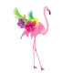 Pink Floral Tropical Flamingo Wall Decal