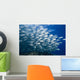 Malaysia, Schooling Bigeye Jack Fish Wall Mural
