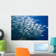 Malaysia, Schooling Bigeye Jack Fish Wall Mural
