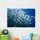 Malaysia, Schooling Bigeye Jack Fish Wall Mural