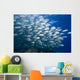 Malaysia, Schooling Bigeye Jack Fish Wall Mural