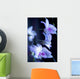 Hawaii, Kauai, White Orchid With Purple Lighting Wall Mural