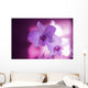 Hawaii, Kauai, White Orchid With Pink Lighting Wall Mural