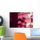 Hawaii, Kauai, White Orchid With Pink Lighting Wall Mural
