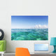 Hawaii, Oahu, View Of Tranquil Ocean With Blue Water Wall Mural
