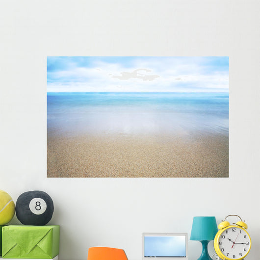 Hawaii, Oahu, Beautiful Seascape Of The Ocean And Sand Wall Mural