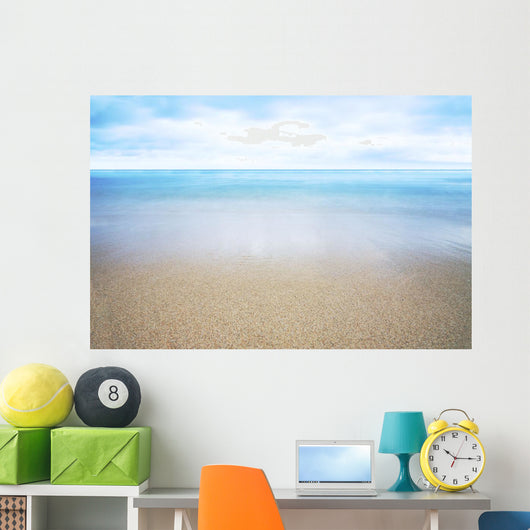Hawaii, Oahu, Beautiful Seascape Of The Ocean And Sand Wall Mural