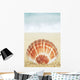 Hawaii, Oahu, Brown And White Clam Shell On Sand Wall Mural