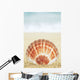 Hawaii, Oahu, Brown And White Clam Shell On Sand Wall Mural