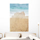 Hawaii, Oahu, Turquoise Ocean With Beautiful Coral Element On The Sand Wall Mural