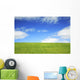 Hawaii, Oahu, Beautiful Landscape Of Green Grass And A Blue Sky Wall Mural