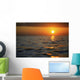Hawaii, Oahu, Beautiful Sunset Over The Ocean Wall Mural