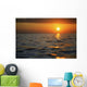 Hawaii, Oahu, Beautiful Sunset Over The Ocean Wall Mural