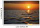 Hawaii, Oahu, Beautiful Sunset Over The Ocean Wall Mural