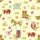 Abstract Floral Animals Pattern Wall Mural