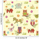 Abstract Floral Animals Pattern Wall Mural