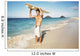 Hawaii, Oahu, Young Man At The Beach With Surfboard Wall Mural