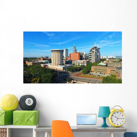 Clear Autumn Day Downtown Wall Decal