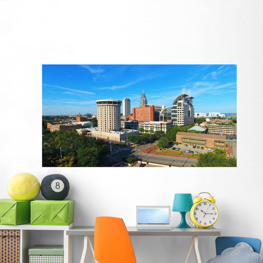 Clear Autumn Day Downtown Wall Decal