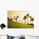 Palm Trees And Sunset Wall Mural