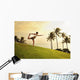 Palm Trees And Sunset Wall Mural