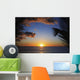Hawaii, Oahu, Beautiful Sunset Over The Ocean Wall Mural