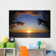 Hawaii, Oahu, Beautiful Sunset Over The Ocean Wall Mural