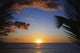 Hawaii, Oahu, Beautiful Sunset Over The Ocean Wall Mural