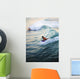 Hawaii, Oahu, Surfer Riding A Wave Wall Mural