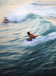 Hawaii, Oahu, Surfer Riding A Wave Wall Mural